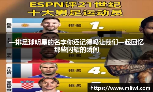 一排足球明星的名字你还记得吗让我们一起回忆那些闪耀的瞬间